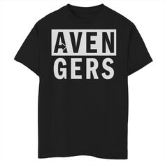 Двухцветная футболка с надписью Marvel Avengers для мальчиков 8–20 лет Marvel