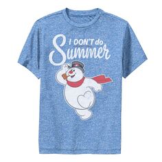 Летняя футболка с рисунком Frosty The Snowman I Don&apos;t Do для мальчиков 8–20 лет Licensed Character