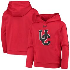 Красная флисовая толстовка с капюшоном Youth Under Armour Cincinnati Bearcats 2-Hit Under Armour