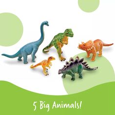 Учебные ресурсы: творческий игровой набор «Джамбо-динозавры» из 5 предметов Learning Resources