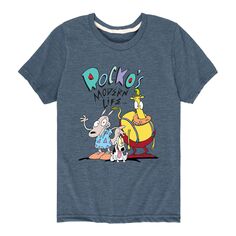 Футболка Rocko&apos;s Life с рисунком Rocko&apos;s Life для мальчиков 8–20 лет Nickelodeon