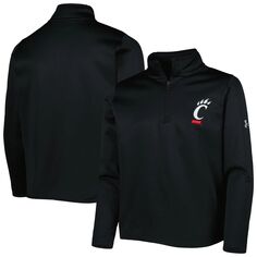 Черная флисовая куртка с молнией на четверть Youth Under Armour Cincinnati Bearcats Under Armour