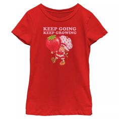 Футболка с рисунком «Keep Going Keep Growing» для девочек 7–16 лет Licensed Character, красный
