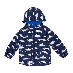 Непромокаемая куртка Carter&apos;s Sharks для мальчика, меняющая цвет Carter&apos;s Carters