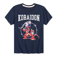 Университетская футболка с изображением покемонов Koraidon для мальчиков 8–20 лет Pokemon Pokémon