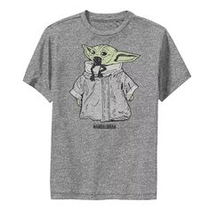 Прозрачная футболка с рисунком «Звездные войны: Мандалорец» для мальчиков 8–20 лет, известная как Baby Yoda Frog Dinner Star Wars