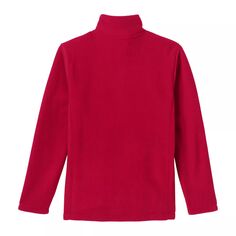 Флисовая куртка среднего веса для детей 2–20 лет, школьная форма Lands&apos; End Lands&apos; End, красный