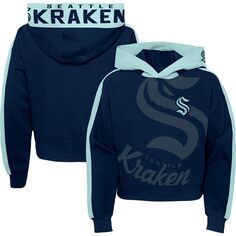 Молодежный пуловер с капюшоном для девочек Deep Sea Seattle Kraken Record Setter Outerstuff
