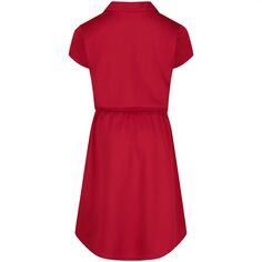 Платье-рубашка-поло IZOD Performance для девочек 4–16 лет IZOD, красный