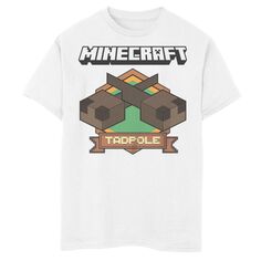 Футболка с графическим значком Minecraft для мальчиков 8–20 лет и значком «головастики» Minecraft