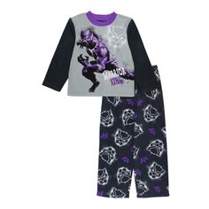 Пижамный комплект из двух предметов «Король-воин» «Мстители: Черная пантера» для мальчиков 4–10 лет Marvel