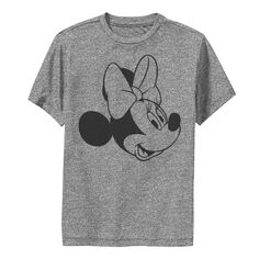 Черно-белая футболка с изображением головы Минни Маус Disney для мальчиков 8–20 лет Licensed Character