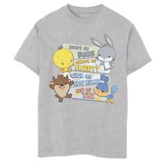 Футболка с надписью «Smart As Bugs» для мальчиков 8–20 лет Looney Tunes Group Licensed Character