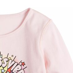Адаптивная сенсорная футболка с длинными рукавами и рисунком «Princess Vibes» для маленьких девочек от Jumping Beans Disney/Jumping Beans