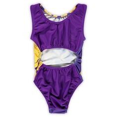 Девушки Молодежный Фиолетовый Купальник LSU Tigers Unbranded