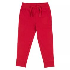 Детские брюки Leveret на шнурке, классические однотонные Leveret, красный