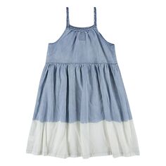 Джинсовое платье Levi&apos;s для девочек 7–16 лет, окрашенное окунанием Levi&apos;s Levis