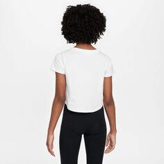 Укороченная футболка с рисунком Nike Sportswear для девочек 7–16 лет Nike, черный