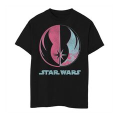 Яркая футболка с символом джедая для мальчиков 8–20 лет «Звездные войны» Licensed Character, черный
