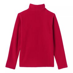 Легкий флисовый пуловер с молнией на четверть для детей 2–20 лет, школьная форма Lands&apos; End Lands&apos; End, красный