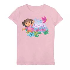 Футболка Dora The Explorer для девочек 7–16 лет Hola Explorers Licensed Character