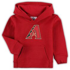 Красный флисовый пуловер с капюшоном с логотипом для малышей Arizona Diamondbacks Team Primary Outerstuff
