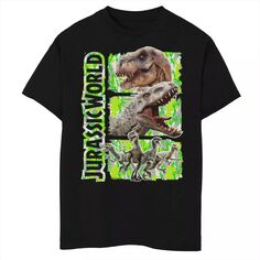 Зеленая камуфляжная футболка с рисунком динозавров и хищников для мальчиков 8–20 лет Licensed Character