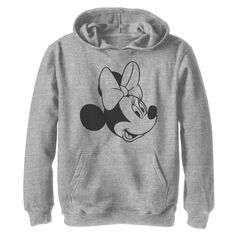 Черно-белая толстовка с рисунком Disney&apos;s Minnie Mouse для мальчиков 8-20 лет Licensed Character