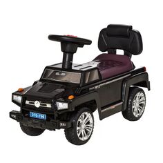 Aosom Ride on Sliding Car Toy SUV Style Детская коляска с слайдером для малышей от ног до пола с звуковым сигналом Музыка Рабочие фары Скрытое хранилище Система защиты от опрокидывания Красный Aosom, черный