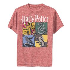Футболка с коллажем и рисунком «Гарри Поттер Хогвартс Хаус» для мальчиков 8–20 лет Harry Potter