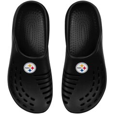 Молодежные черные сабо FOCO Pittsburgh Steelers Sunny Day Unbranded