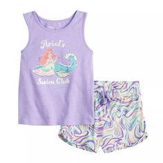 Комплект из топа и шорт Active для малышей и малышей Disney&apos;s Ariel от Jumping Beans Disney/Jumping Beans