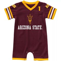 Комбинезон Colosseum Maroon Arizona State Sun Devils Bumpo Football Logo для новорожденных и младенцев Colosseum