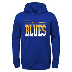 Молодежный пуловер с капюшоном St. Louis Blues Play-By-Play Performance Outerstuff