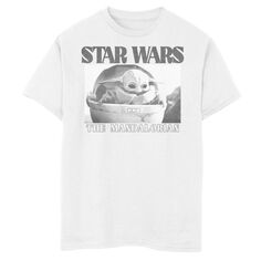 Черно-белая футболка с рисунком и изображением Звездных войн для мальчиков 8–20 лет Star Wars