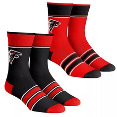 Комплект из 2 носков в несколько полосок Youth Rock Em Atlanta Falcons Team Crew Unbranded