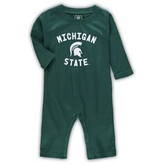 Джемпер с длинными рукавами Infant Wes &amp; Willy Green Michigan State Spartans Core Unbranded