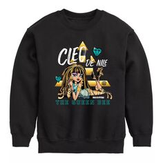 Флисовый свитшот Cleo De Nile для мальчиков 8–20 лет Monster High Licensed Character, черный
