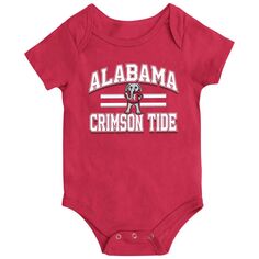Боди в полоску Colosseum Crimson Alabama Crimson Tide Core для новорожденных и младенцев Colosseum