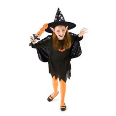 Страшный костюм ведьмы на Хэллоуин с маской Popfun