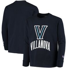 Темно-синяя футболка Youth Champion Villanova Wildcats Lockup с длинными рукавами Champion