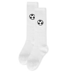 Носки до колена из смеси хлопка для девочек-любителей футбола MeMoi