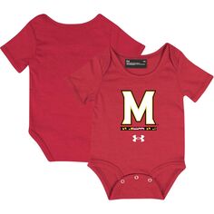 Красное боди с логотипом Infant Under Armour Maryland Terrapins Under Armour