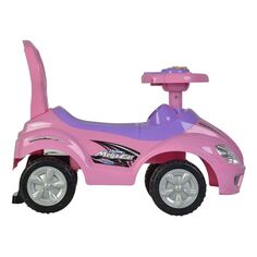 Freddo Toys Toddler Kids Deluxe Mega Ride On &amp; Push Car Walker со звуками, розовый Freddo Toys