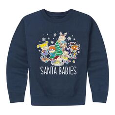 Флисовый свитшот Rugrats Santa Babies для мальчиков 8–20 лет Licensed Character