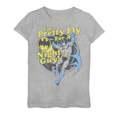 Футболка с рисунком «Бэтмен Ночь парня» для девочек 7–16 лет из комиксов DC Comics DC Comics