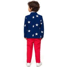 Костюм OppoSuits со звездами и полосками для мальчиков 2–8 лет Americana OppoSuits