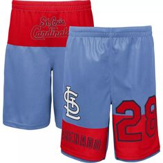 Молодежные шорты Nolan Arenado Голубые шорты с именем и номером St. Louis Cardinals Pandemonium Outerstuff