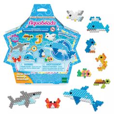 Наполнитель Aquabeads Arts &amp; Crafts Ocean Life с бусинами и шаблонами Aquabeads