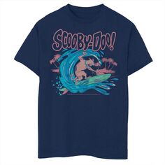 Футболка с логотипом Scooby Doo Surfing Title для мальчиков 8–20 лет Licensed Character